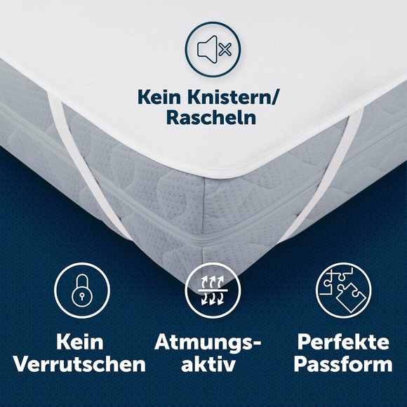 NEW From Germany Blumtal KING size Mattress Protector Cream Color 180x200cm - Picture 7 of 11